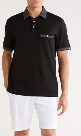 DKNY Devan Polo in Black at Nordstrom Rack, Size Medium