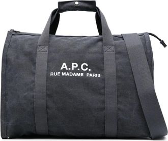 A.P.C. Valigia con stampa - Blu