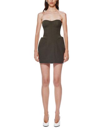 Misha Collection The Delta Suiting Wool-Blend Mini Dress
