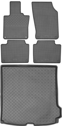 OEM Volvo V90 Ii Kombi A Partir De 2017 Set - Alfombrillas De Goma Para Coche + Alfombrilla Para Maletero
