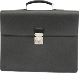 Louis Vuitton Pre-owned Handbags, unisex, Gray, Size: ONE SIZE Pre-owned Serviette moskova briefcase