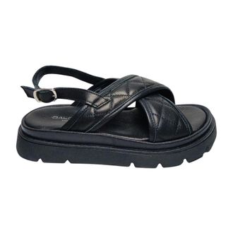 Baldinini Flat Sandals, female, Black, Size: 10 US Sandali Nappa