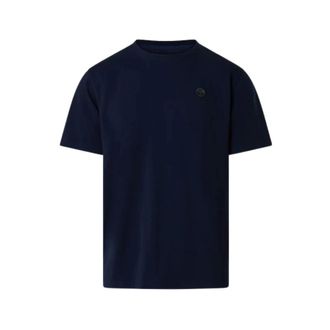 North Sails T-Shirts, male, Blue, Size: 2XL T-shirt with logo patch