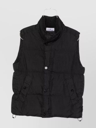 Stone Island quilted crinkled padded vest