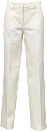 Ql2 Quelledue Straight Broeken - Dames - Straight fit broeken - Wit - XS - Broeken