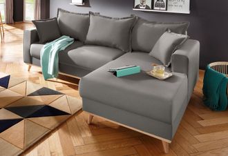 HOME AFFAIRE Ecksofa »Edina L-Form« auch in Baumwollmix-Bezug, im skandinavischem Stol