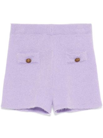 Twin-Set Emily shorts - women - Polyamide/Wool/Mohair - M - Purple