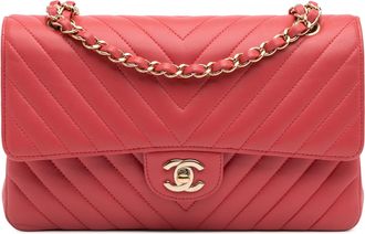 Chanel Chevron Gequilte Schoudertas
