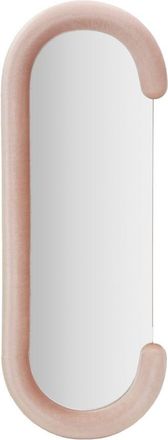 Mauro Ferretti Espejo De Pared Chantal Terciopelo Rosa Cm 60x7x160