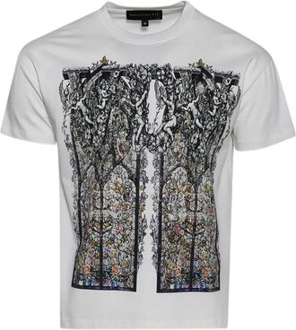 Who Decides War by Ev Bravado T-shirt con stampa grafica - Bianco