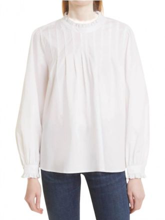 Rails Ariana Ruffle Pleat Blouse In White