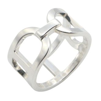 Herm&egrave;s Silver Silver 925 Band Ring (Pre-Owned)