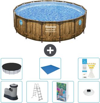 Bestway Piscina Bestway Power Steel Redonda - 488x122 Cm - 8-piezas S596