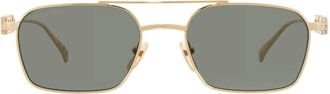 Gucci Grey Pilot Unisex Sunglasses GG1804S 001 54