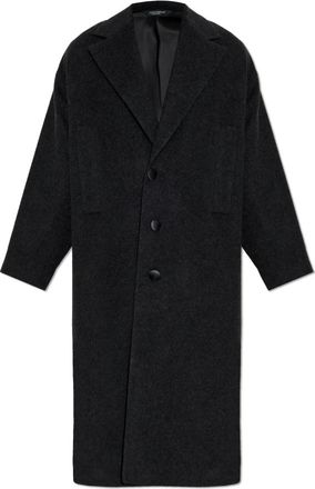 Dolce & Gabbana Wollen jas - Heren - Mantel - Grijs - S - Wol - Jassen
