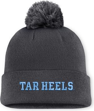 Nike Mens North Carolina Peak Jordan Brand College Cuffed Beanie in Grey | JC1606FNCN-V72