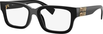 Miu Miu Glasses, unisex, Black, Size: 51 MM MU 02Yv Frame