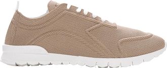 Kiton Canvas Sneaker met Antislipzool - Heren - Sneakers - Beige - 43 1/2 EU - Katoen - Schoenen