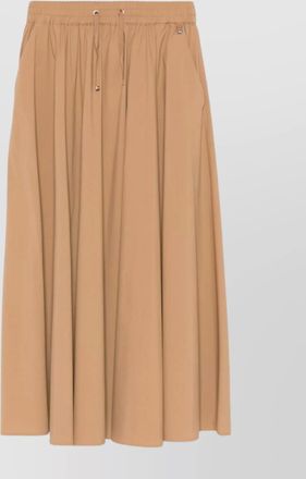 Herno flared pleated midi skirt
