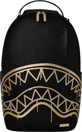 Sprayground Backpacks, unisex, Black, Size: ONE SIZE That Gold Drap Backpack