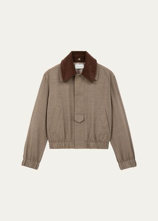 WE-AR4 The Oxford Houndstooth Bomber Jacket