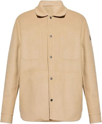 Moncler Giacca-camicia Tagnit con applicazione - Toni neutri