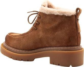 Ash Demi Enkellaarsjes - Dames - Veterlaarzen - Bruin - 36 EU - Leer - Schoenen