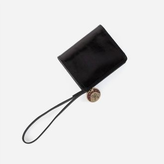 Hobo Womens Coin Purse Wristlet Wallet In Black