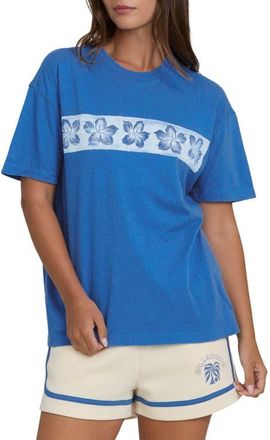 Billabong Somwhere Close Oversize Graphic T-Shirt in True Blue at Nordstrom, Size X-Large