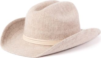 San Diego Hat Company Knit Cowboy Hat in Oatmeal at Nordstrom