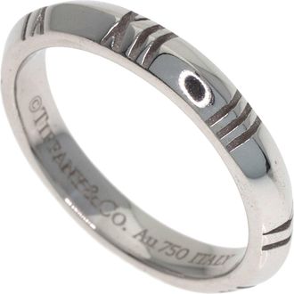 Tiffany & Co. Atlas White Gold (18K) Band Ring (Pre-Owned)