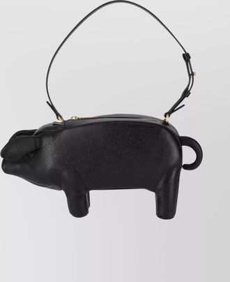 Thom Browne pebble grain leather shoulder bag