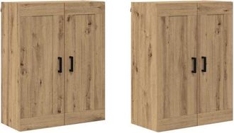 vidaXL Wall-mounted Cabinets 2 pcs Artisan Oak 69.5 x 34 x 90 cm vidaXL