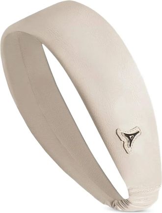 Mani&egrave;re De Voir Haarband met eiffelplakkaat - Beige