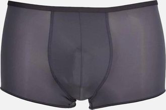 HOM Hom Mens Plume Ultra-light Boxer Trunk, Anthracite - Black - Size: 38/39/32