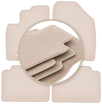OEM Alfombrillas Beige Premium Para Toyota Avensis Iii T27 Familiar, Sed&aacute;n, Liftback 2009-2013