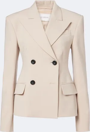 Sportmax Double-breasted wool-blend blazer