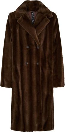 Notyz Double-Breasted Coats - Dames - Mantel - Bruin - S - Jassen