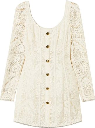 Twin-Set Abito con motivo intrecciato - Bianco