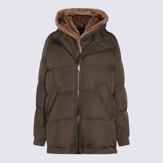 Lou Andr&eacute;a Coats Kaki/Pasten