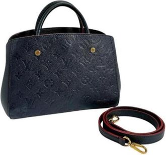 Louis Vuitton Tweedehands Canvas Louis Vuitton tassen - Dames - Vintage Handtas - Blauw - ONE Size - Vintage