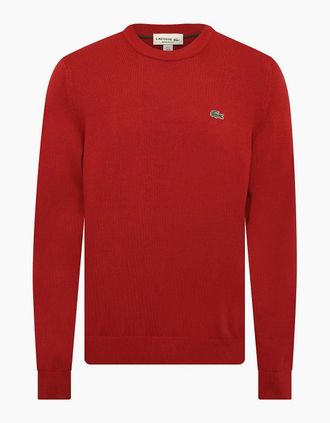 Lacoste Mens Crw Sweater - Red - Size: 36