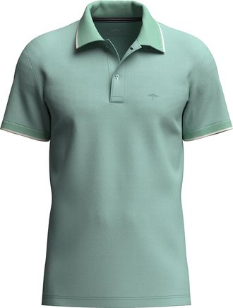 Fynch-Hatton Poloshirt FYNCH-HATTON, Herren, Gr. 4XL, mint, Web, Obermaterial: 100% Baumwolle, kontrastfarbene Details, unifarben, regular fit normal, ohne Ausschn