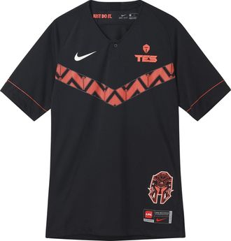 Nike Mens Nike X LPLTES Tournament Short Sleeve Black T-Shirt CV9631-010