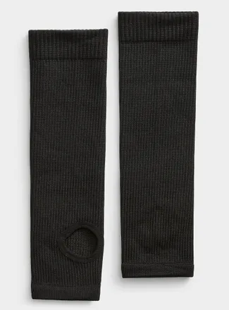 Simons Womens Open heel and toe ribbed socks