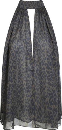Rotate Halterneck Strik Top - Dames - Tops zonder mouwen - Bruin - S - Polyester - Tops