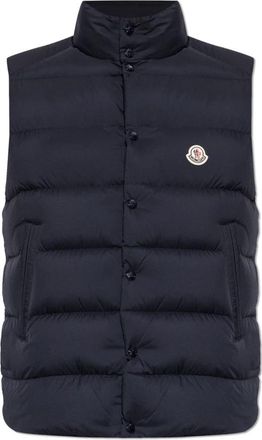 Moncler Tibb Down Vest - Heren - Bodywarmers - Blauw - 3XL - Jassen