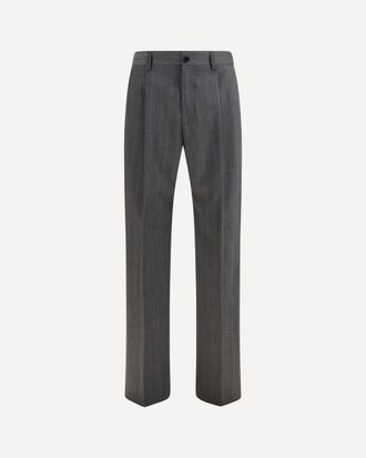 Valentino Pantaloni in lana a gamba dritta Man 48