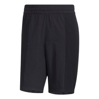 adidas neo Solid Color Elastic Waistband Athleisure Casual Sports Shorts Black HC9700