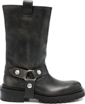 Golden Goose Black Leather Boots